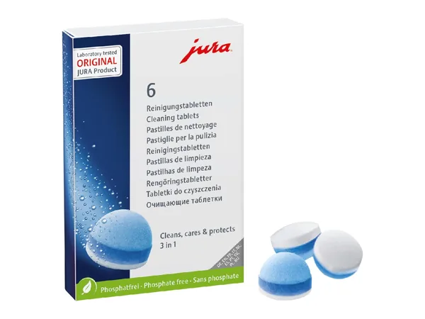 Pastillas de limpieza Jura 3 fases 6 uds (24225)