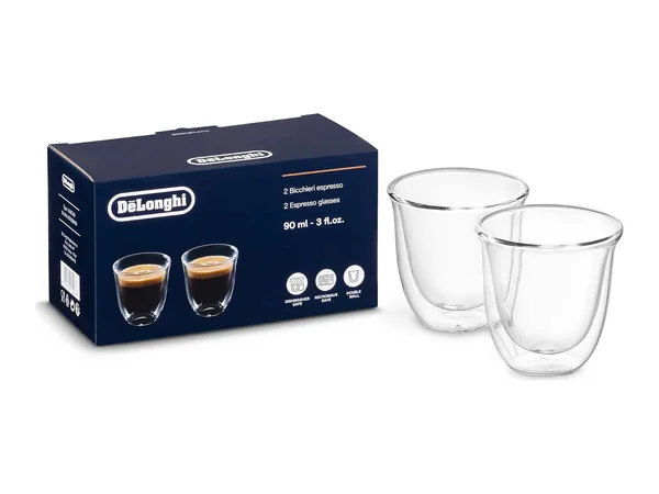 Vasos espresso doble pared De'Longhi 2 uds (DLSC310)